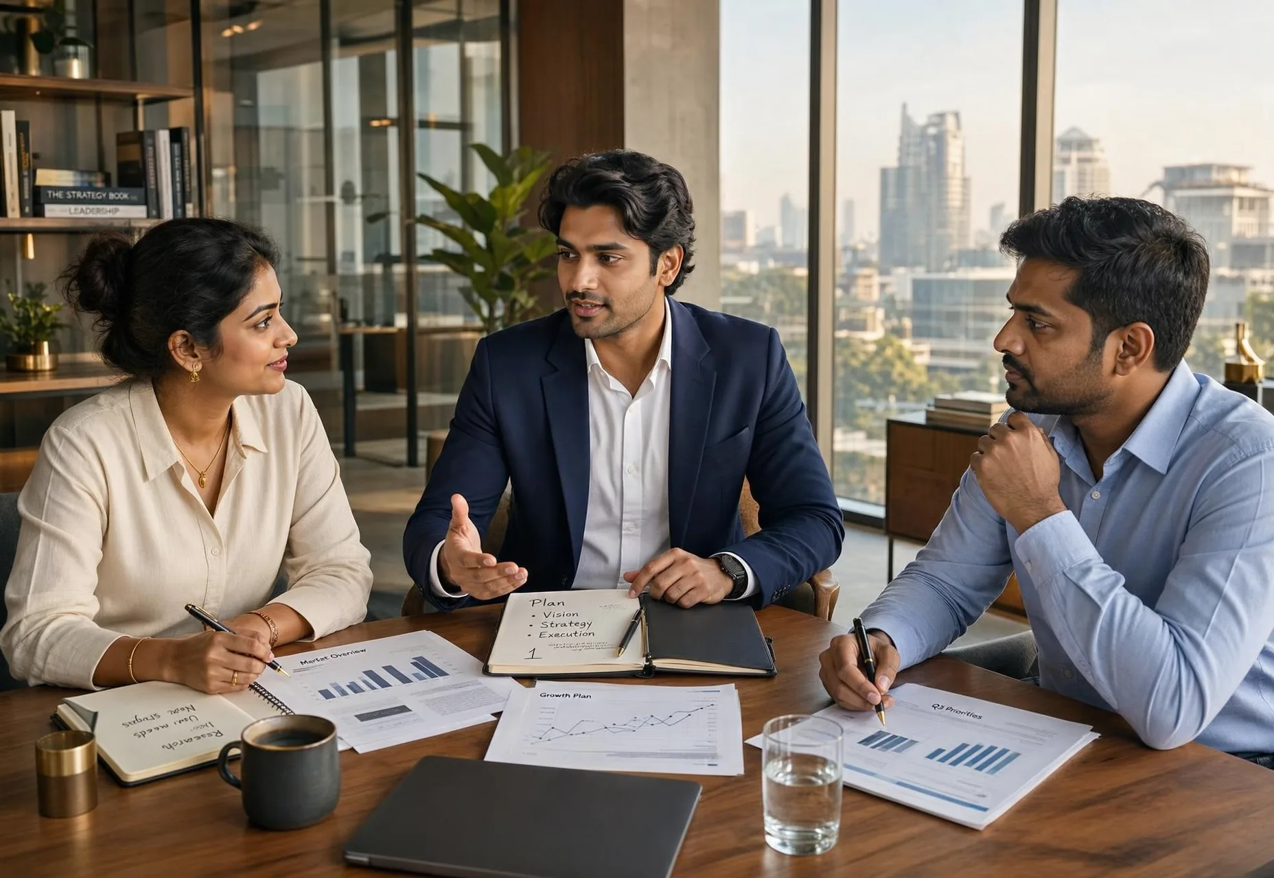 Indian professional taking responsibility and making career decisions