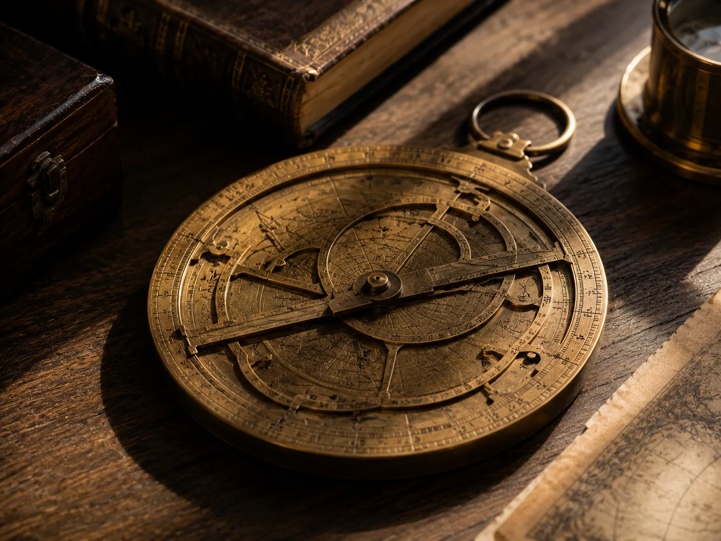 Astrolabe symbolizing the mapping of life areas in a Kundli's 12 houses