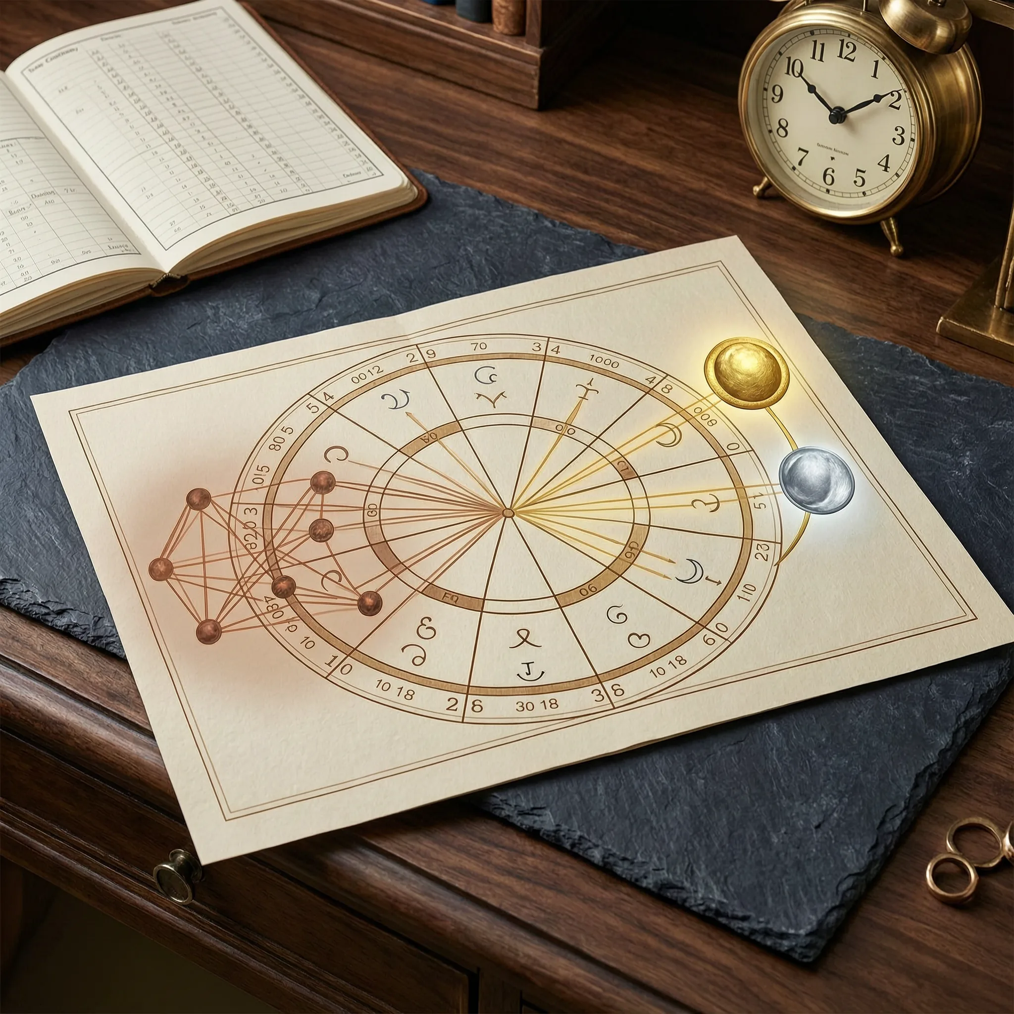 Supportive and challenging planetary influences considered together in a Vedic Kundli