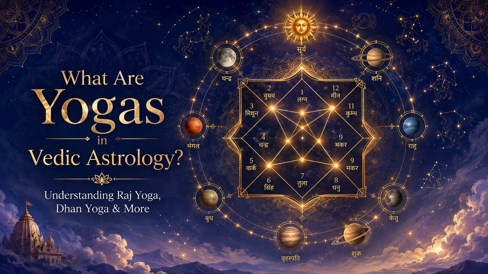 What Are Yogas in Vedic Astrology? Raj Yoga & More